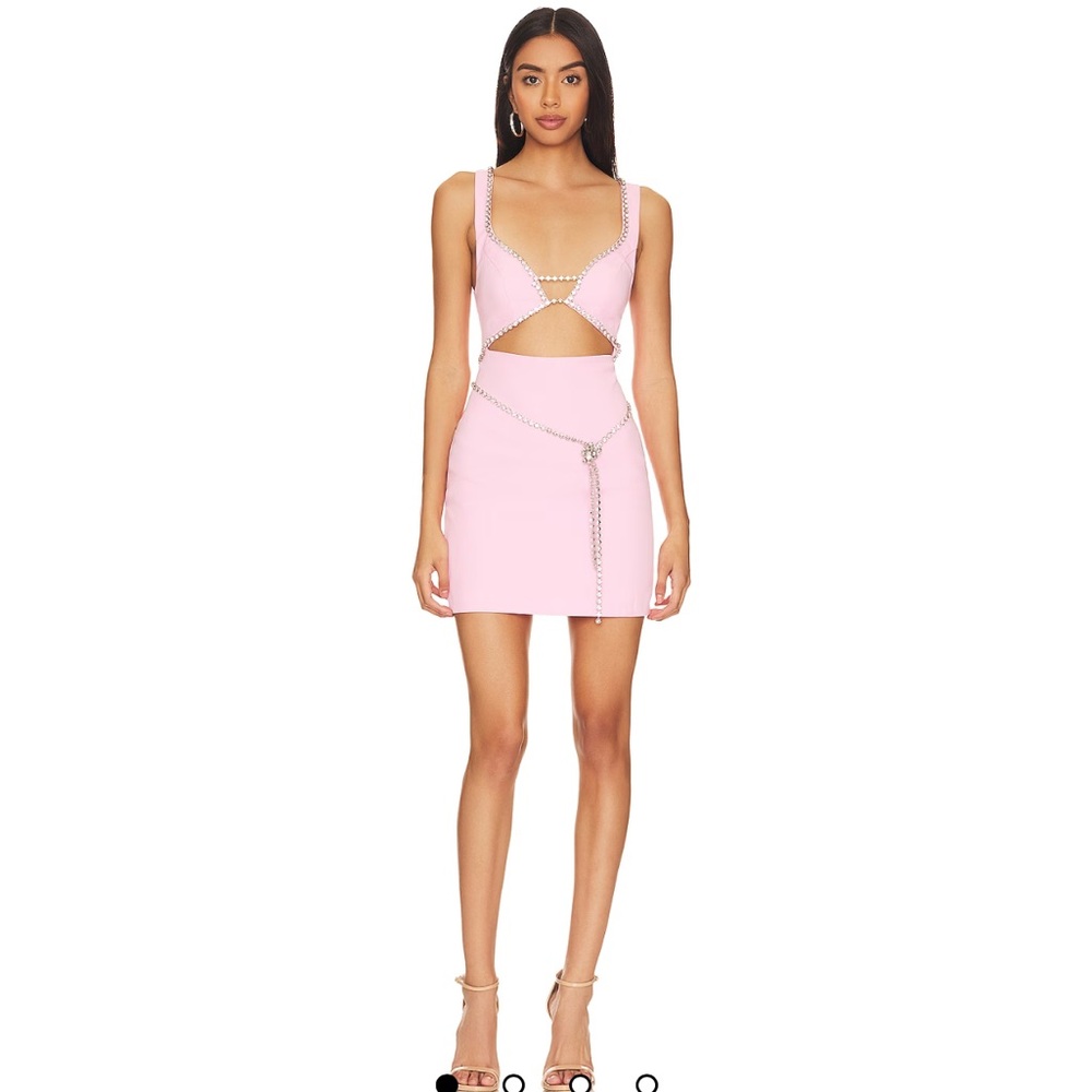 Matteson Mini Dress in Bubblegum Pink